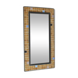 Cast iron and mosaic tiles mirror, 1960s.
