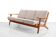 Oak Danish design sofa by Hans Wegner model GE290 for Getama