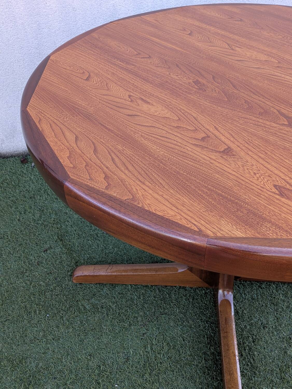 Baumann vintage dining table, solid wood, extensions