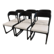 Suite of 6 chairs Sleigh Baumann vintage 1970s