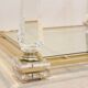 Extraordinary Lucite, Brass and Glass Obelisk Coffee table, 1970s