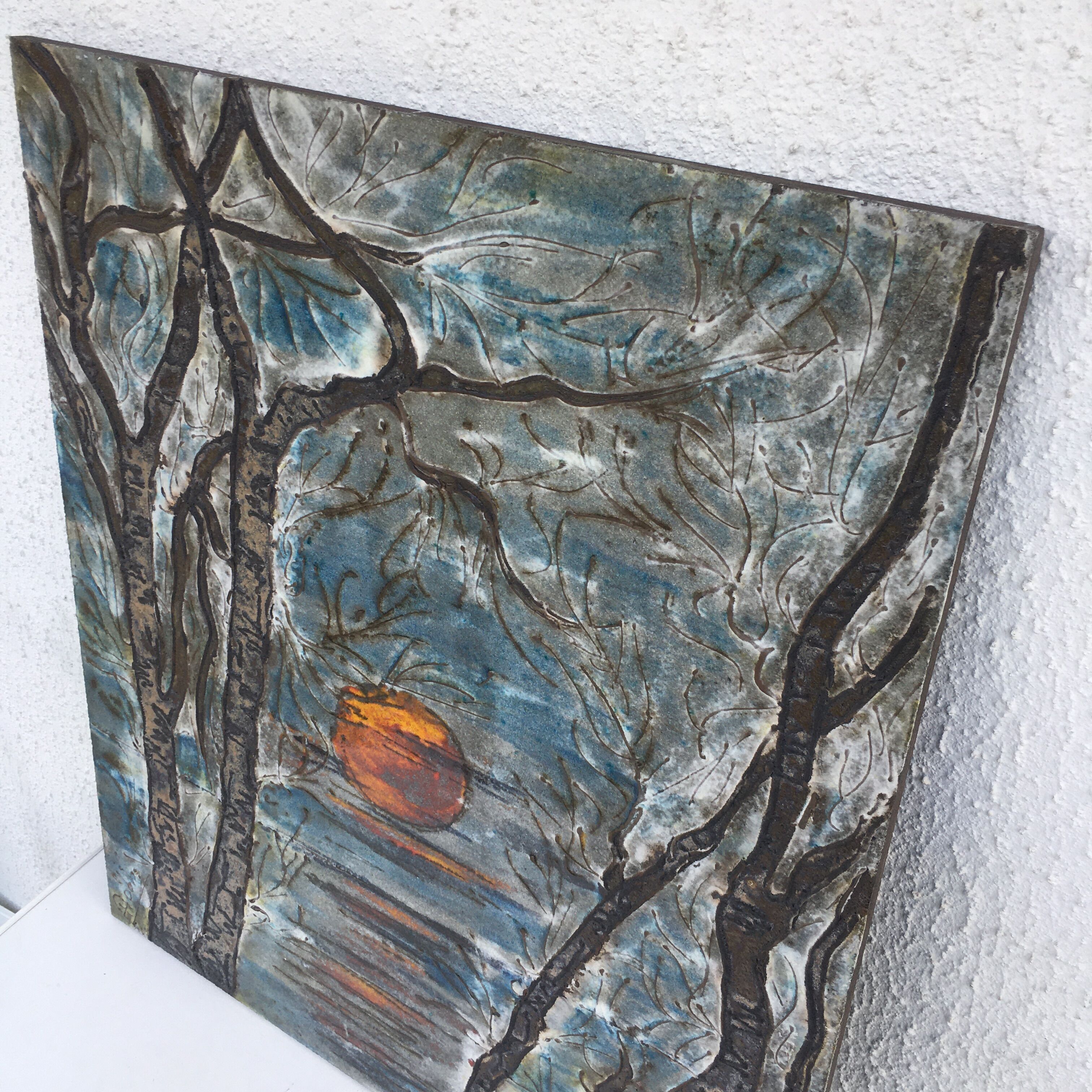 Sunset terracotta wall ceramic