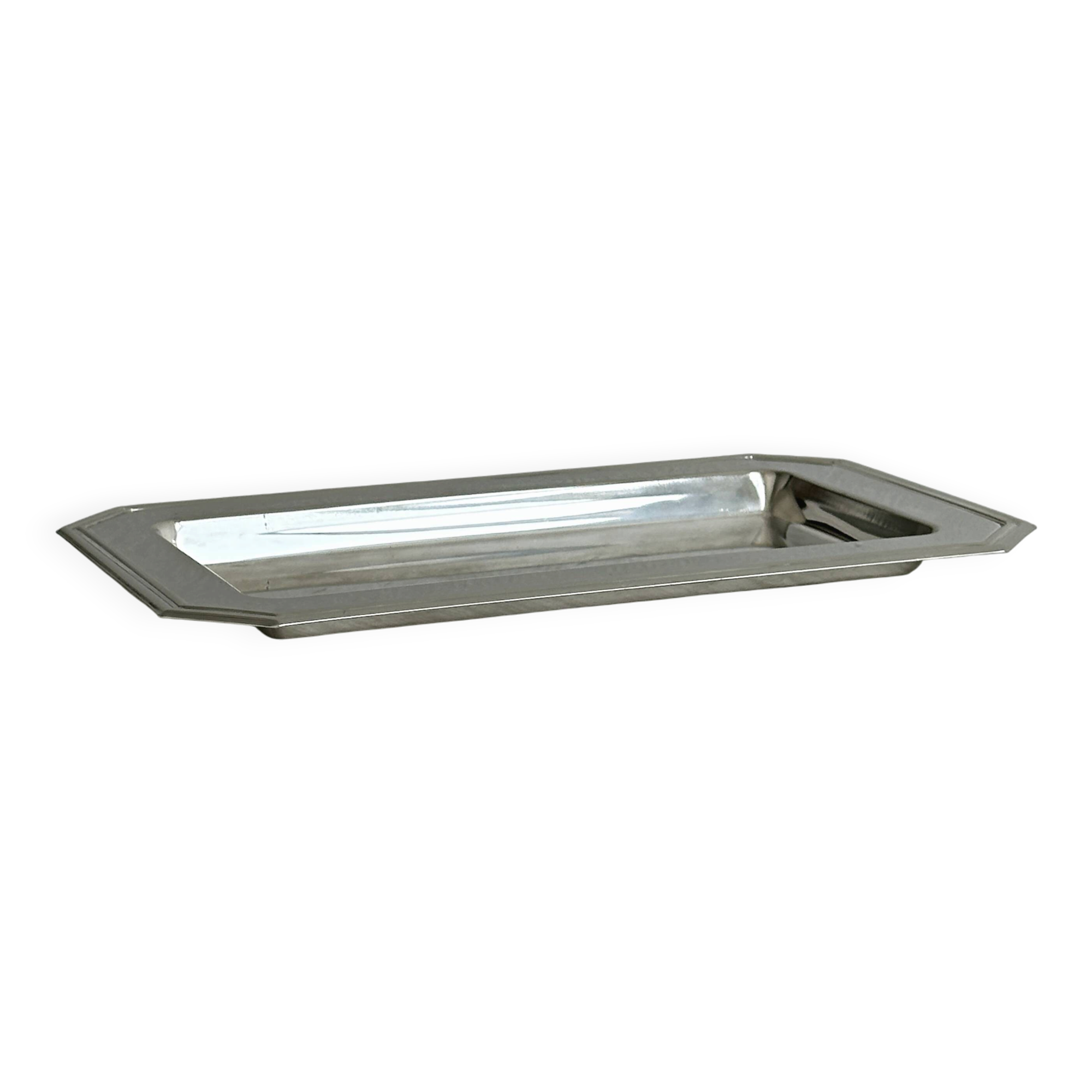 Small vintage stainless steel tray
