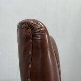 1950s Italian Mid Century Leatherette Lounge Chair