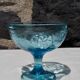 Set de 6 coupes à glaces en verre bleu