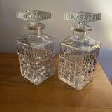 Pair of Crystal Whiskey Decanters
