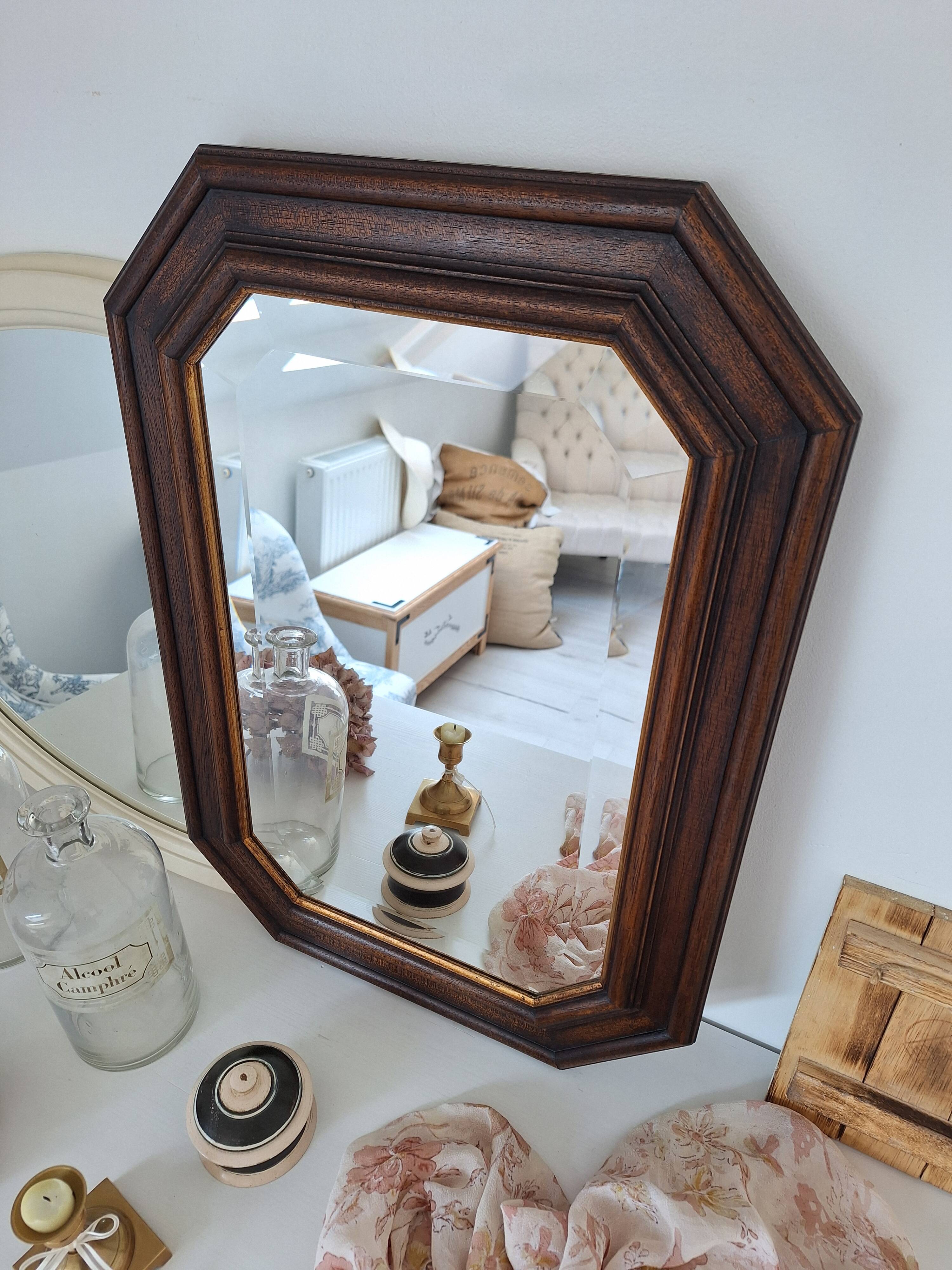 Vintage octagon mirror