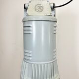 Black Enamel Vintage Industrial Pendant Lamp, 1960s