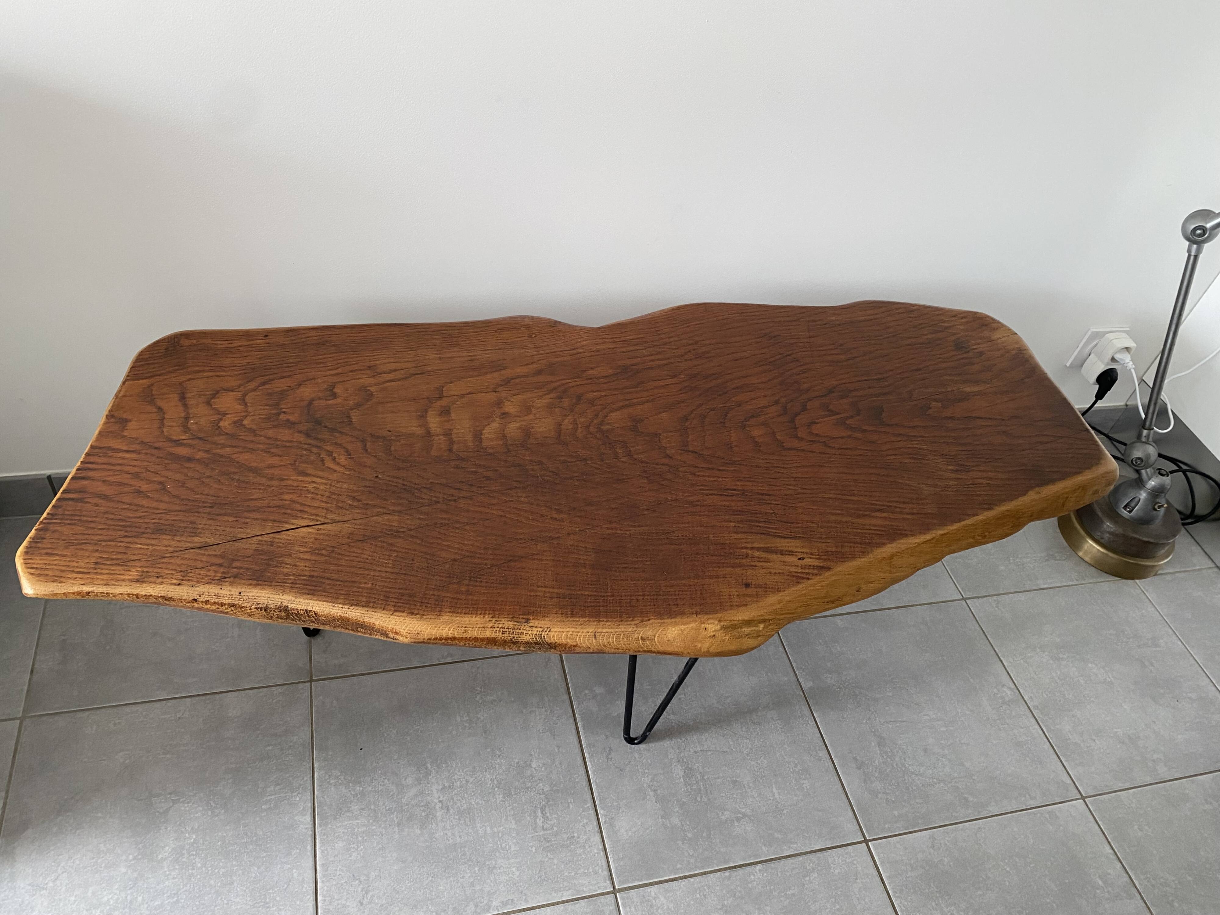 Vintage brutalist coffee table from the 60s