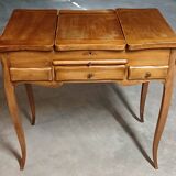 Period dressing table and writing desk in fruitwood, Louis XV style.