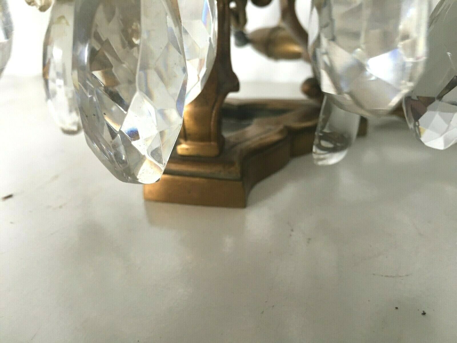 Pair of bronze girandole  20th century