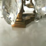 Paire de girandole en bronze a pampilles XX siècle