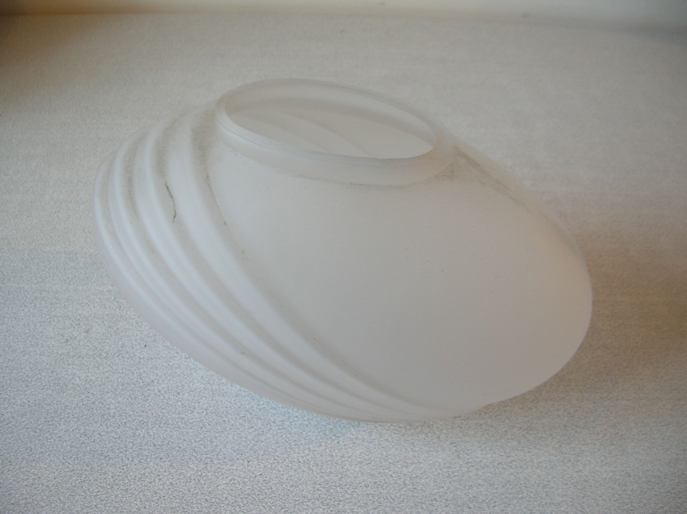 Old glass vase Art Deco style 22 cm deco desk living room