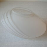 Ancien vase en verre style Art Déco 22 cm déco bureau salon