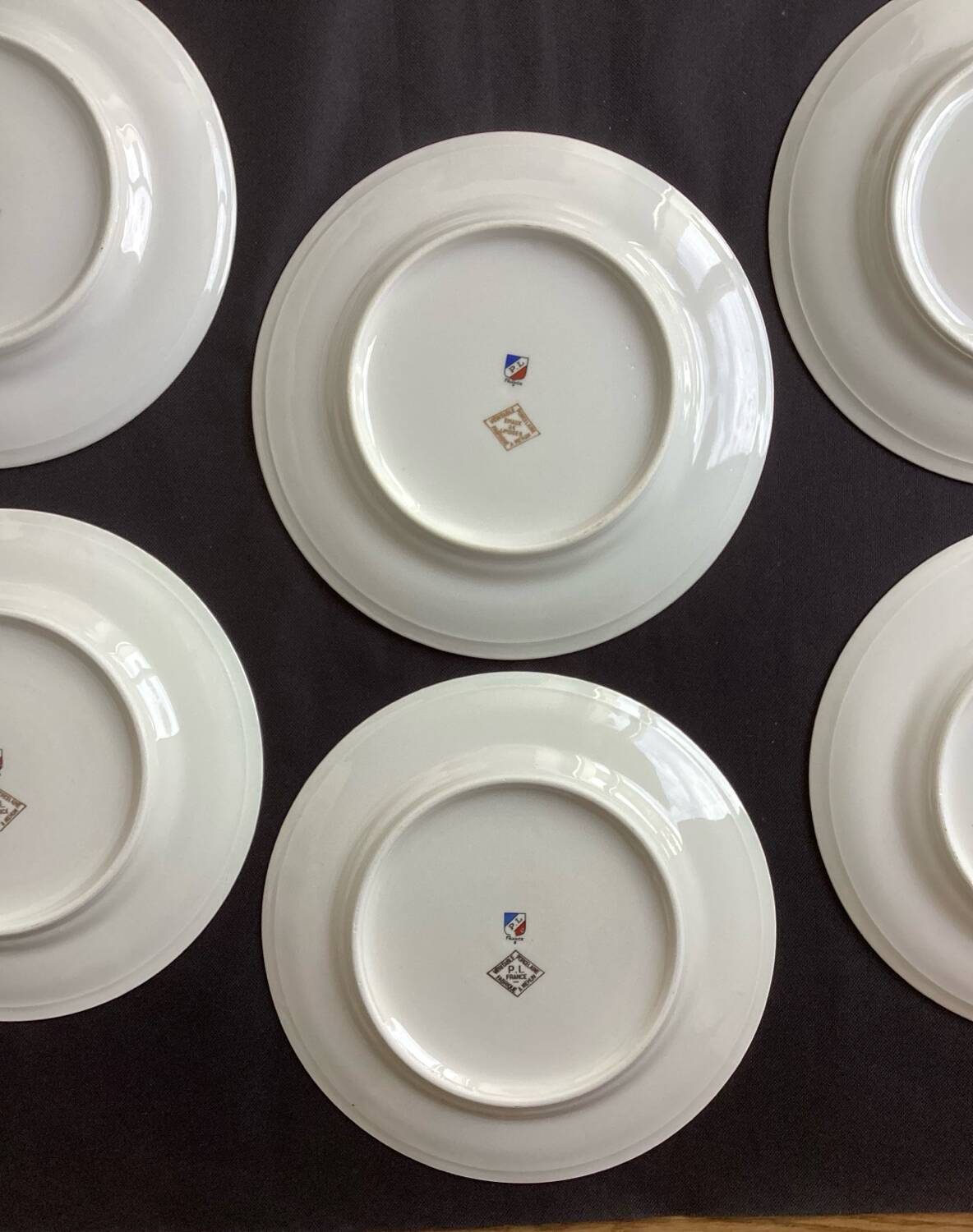 Flat plates PL Emaux Limoges Fafrique Mehun