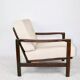 Fauteuil lounge en boucle beige par Z. Baczyk, 1970s