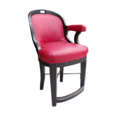 Officer's chair with single armrest