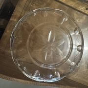 Set of 8 crystal bowls with floral decoration, France early 20th century.