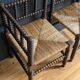 Paire de fauteuils anciens dits "Bobine"