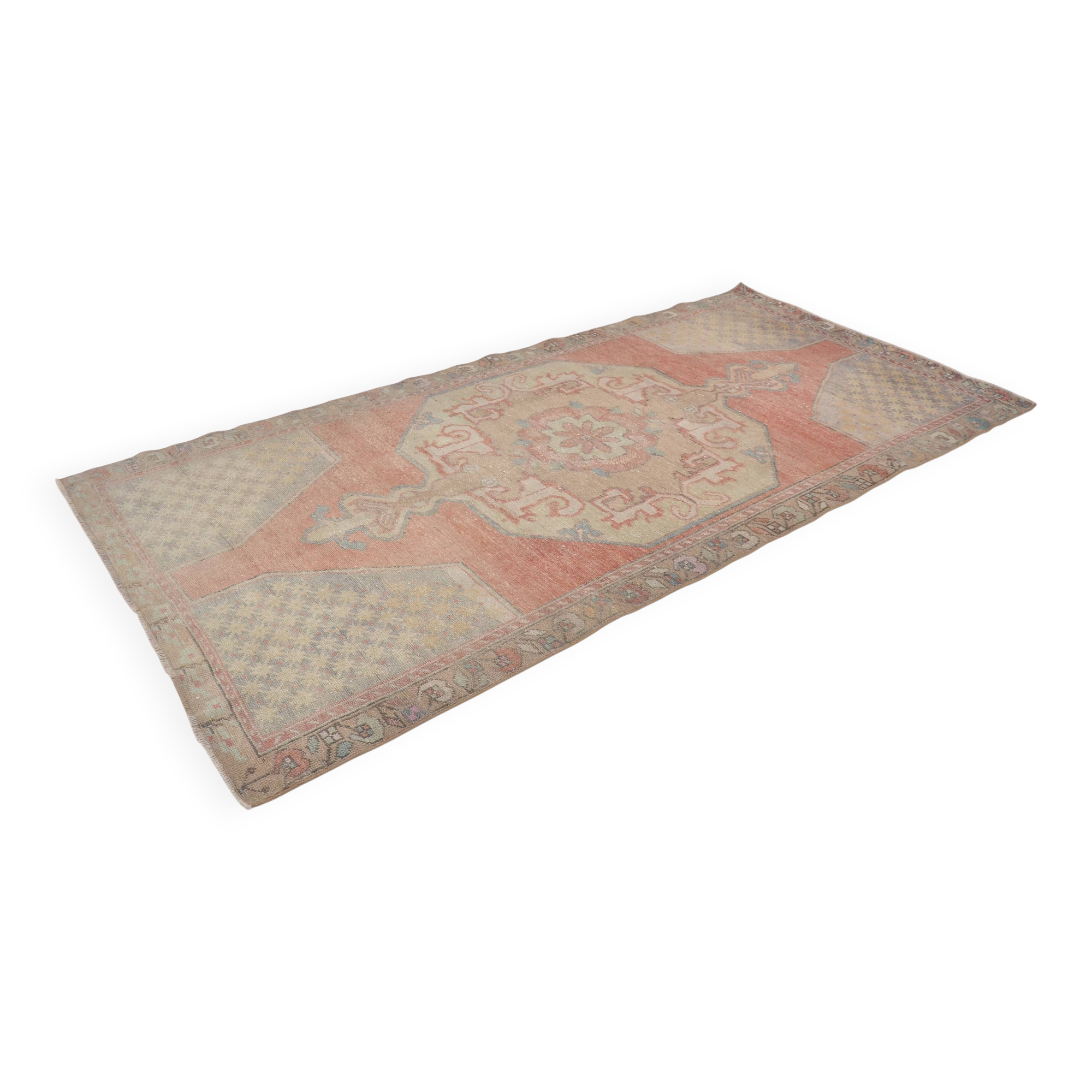 Anatolian Handknotted Floor Orange Rug sku 1287