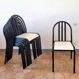 Set of 8 Robert Mallet Stevens Tubor Modernist Chairs