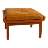 Tabouret en palissandre et cuir par Finn Juhl