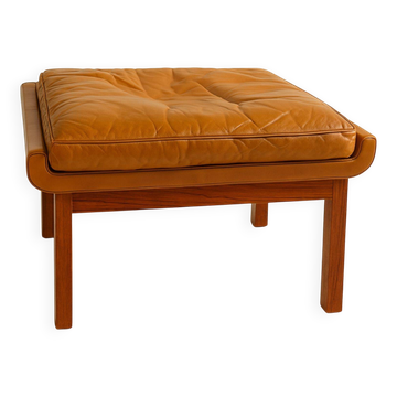Stool in rosewood and leather by Finn Juhl