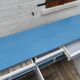 Kitchen cabinet in blue formica 4 doors 4 drawers