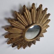 Miroir en terre cuite du milieu du siècle années 1960 42cm