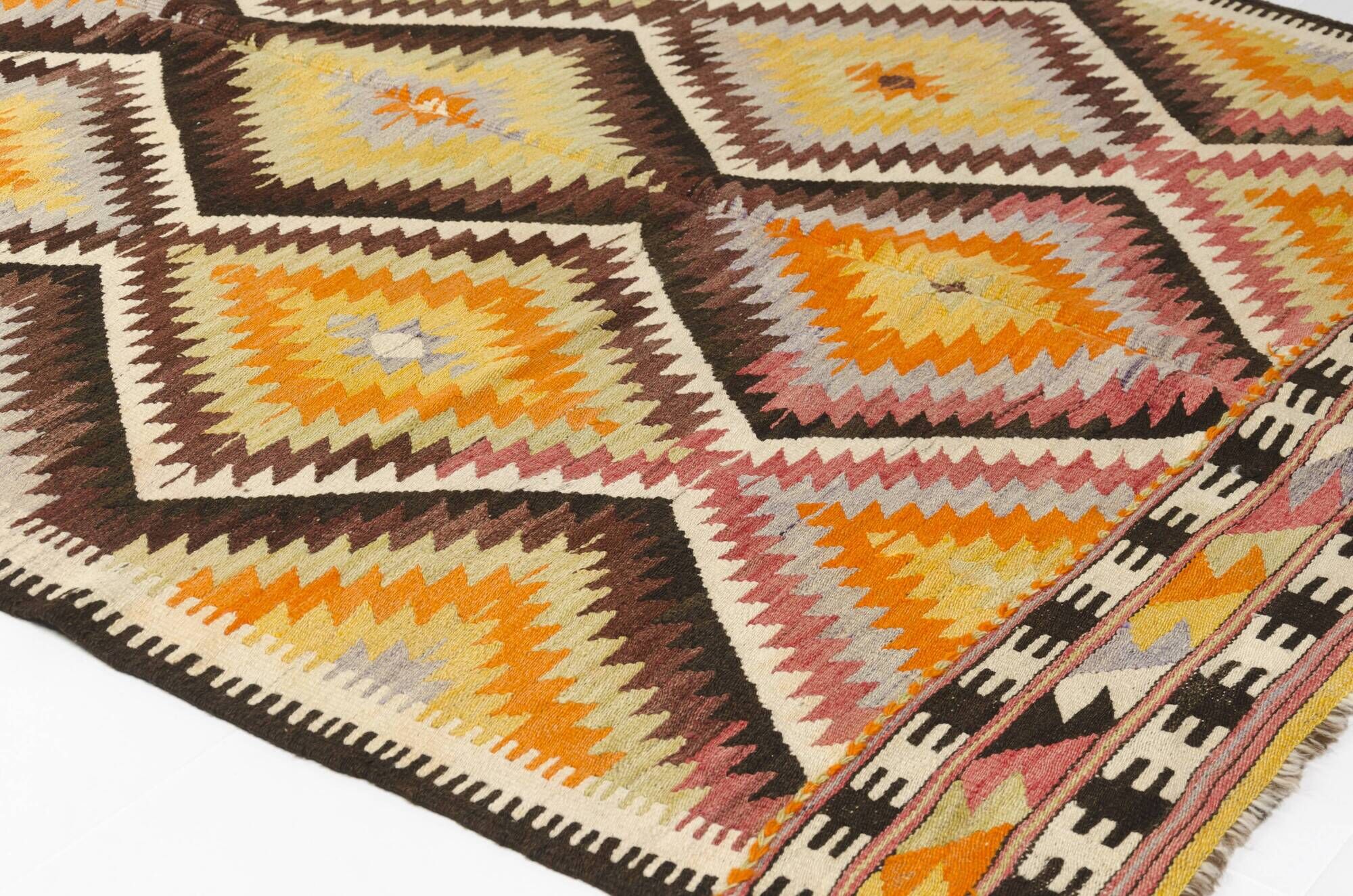 Vintage Anatolian Turkish Kilim Rug