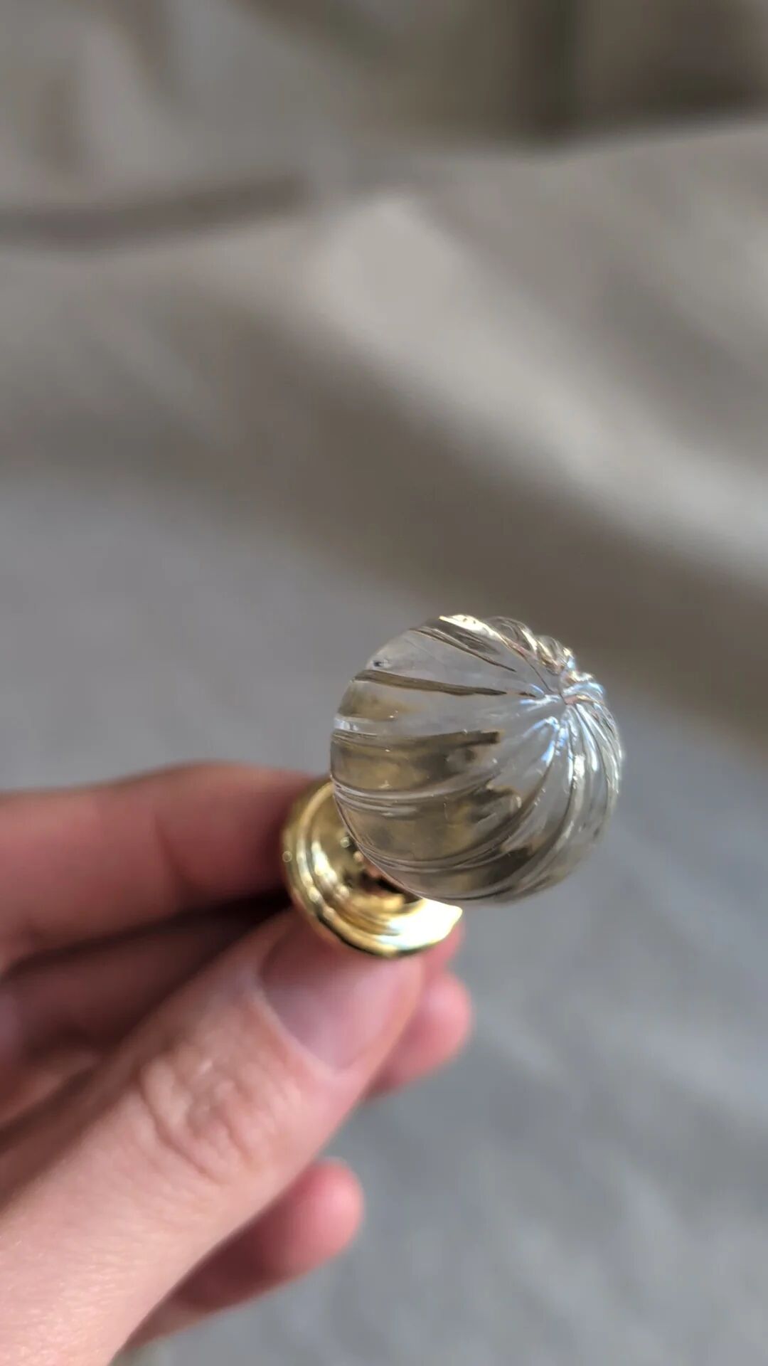 3 glass handles