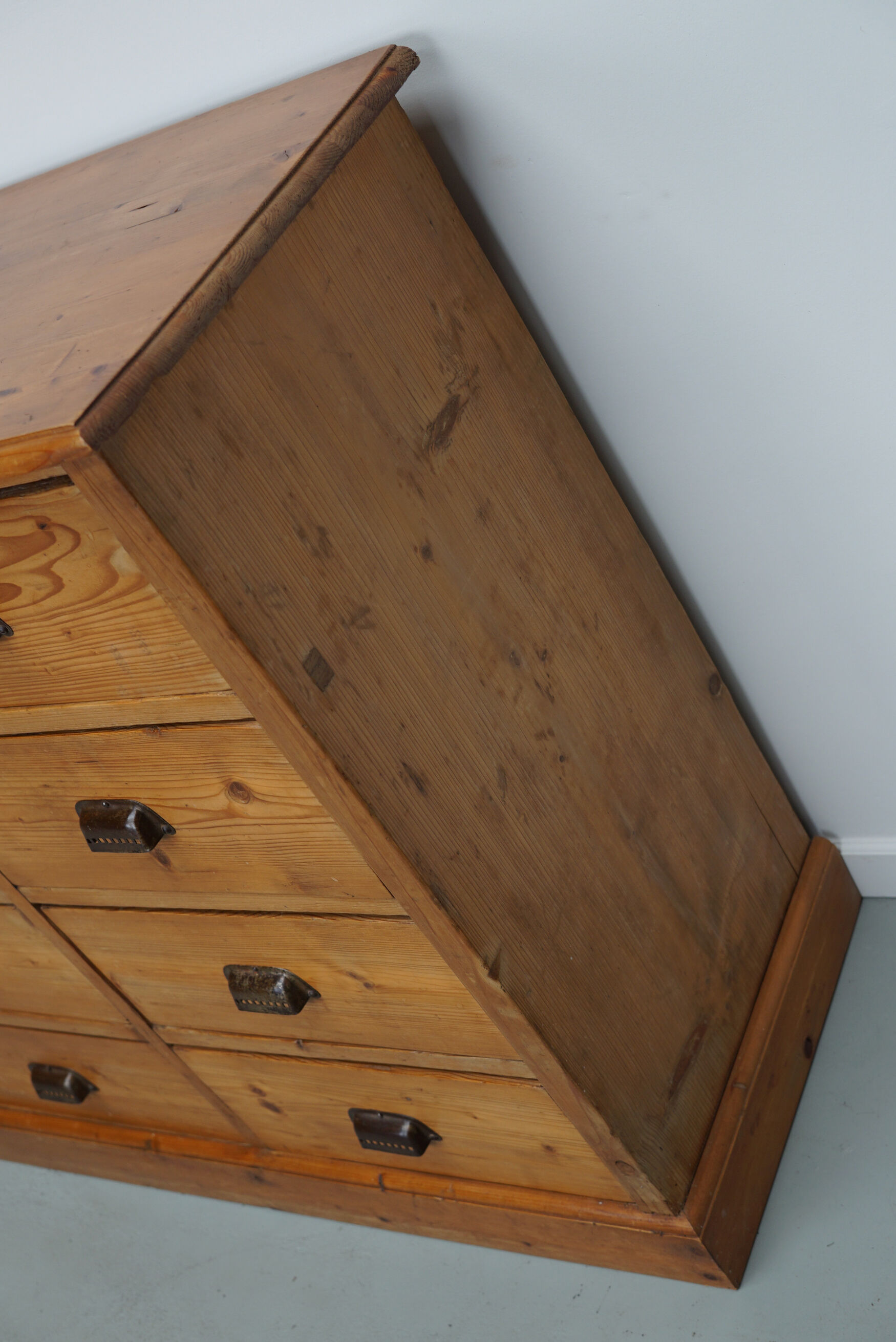 German Pine Apothecary Cabinet or Bank of Drawers, ca 1930s