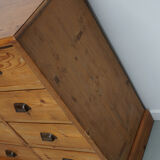 German Pine Apothecary Cabinet or Bank of Drawers, ca 1930s