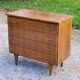 Vintage chest of drawers from the 50s/60s in oak 4 drawers feet bobbin