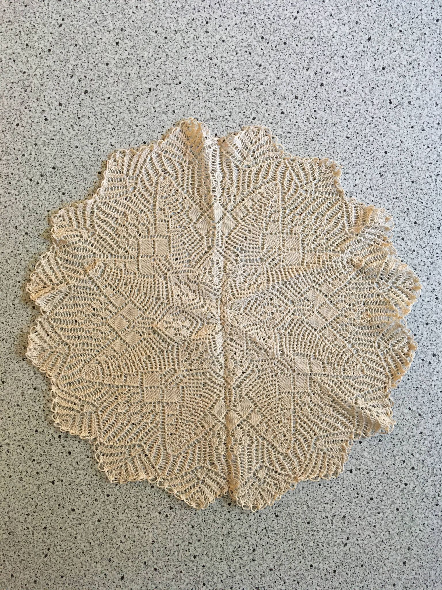 Vintage round placemat ø43