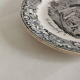 Set of 6 Longwy Huart & Nothomb earthenware plates