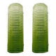 Suite de 2 appliques en verre de Murano vert