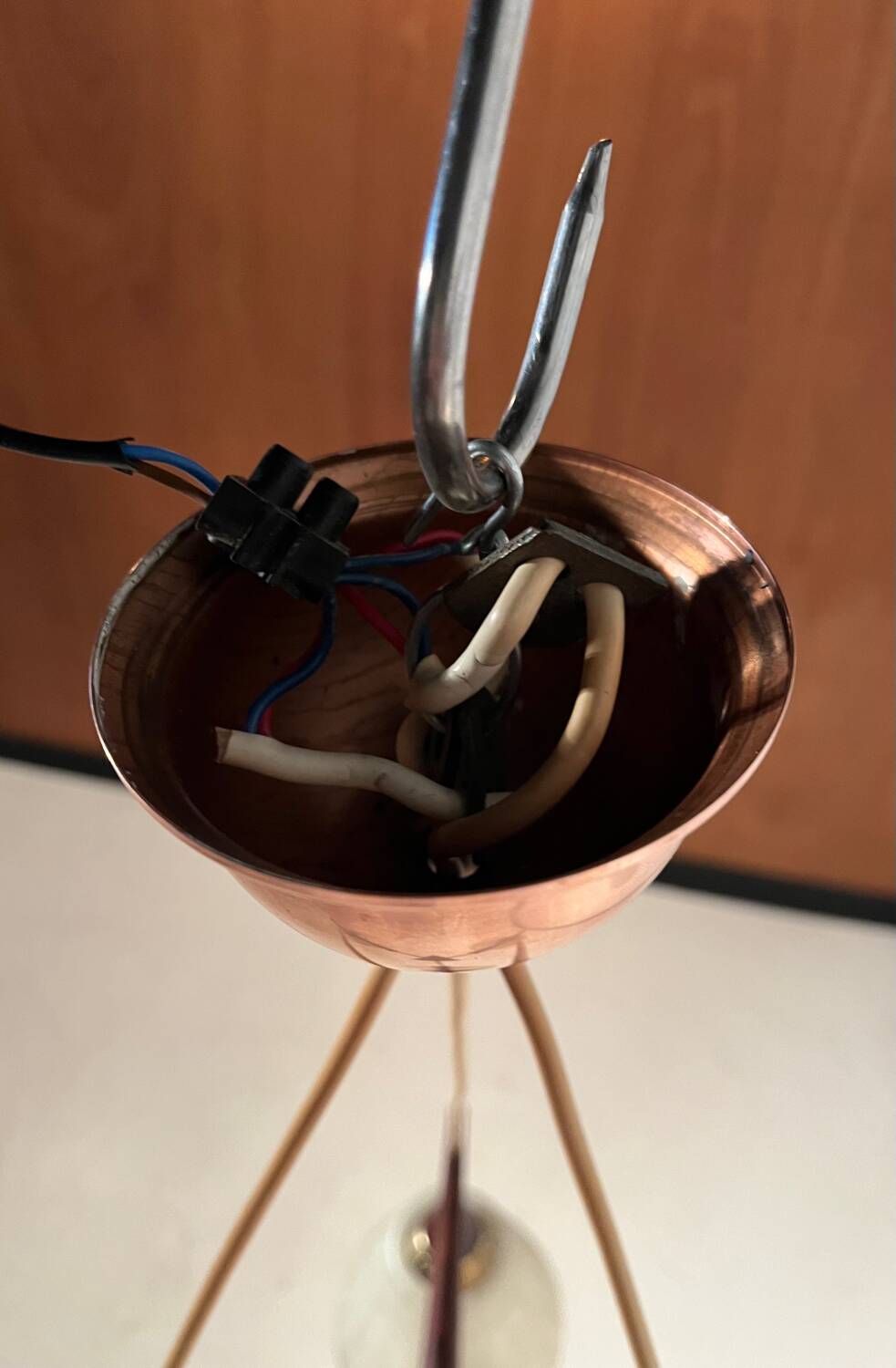 Vintage Scandinavian suspension from around 1960.