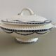 Small soup tureen or vegetable dish in iron earth Salins Vincennes model
