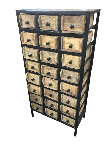 Meuble 24 Tiroirs de style industriel