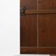 Tall rustic French monastery wardrobe in oak from the late 19th century