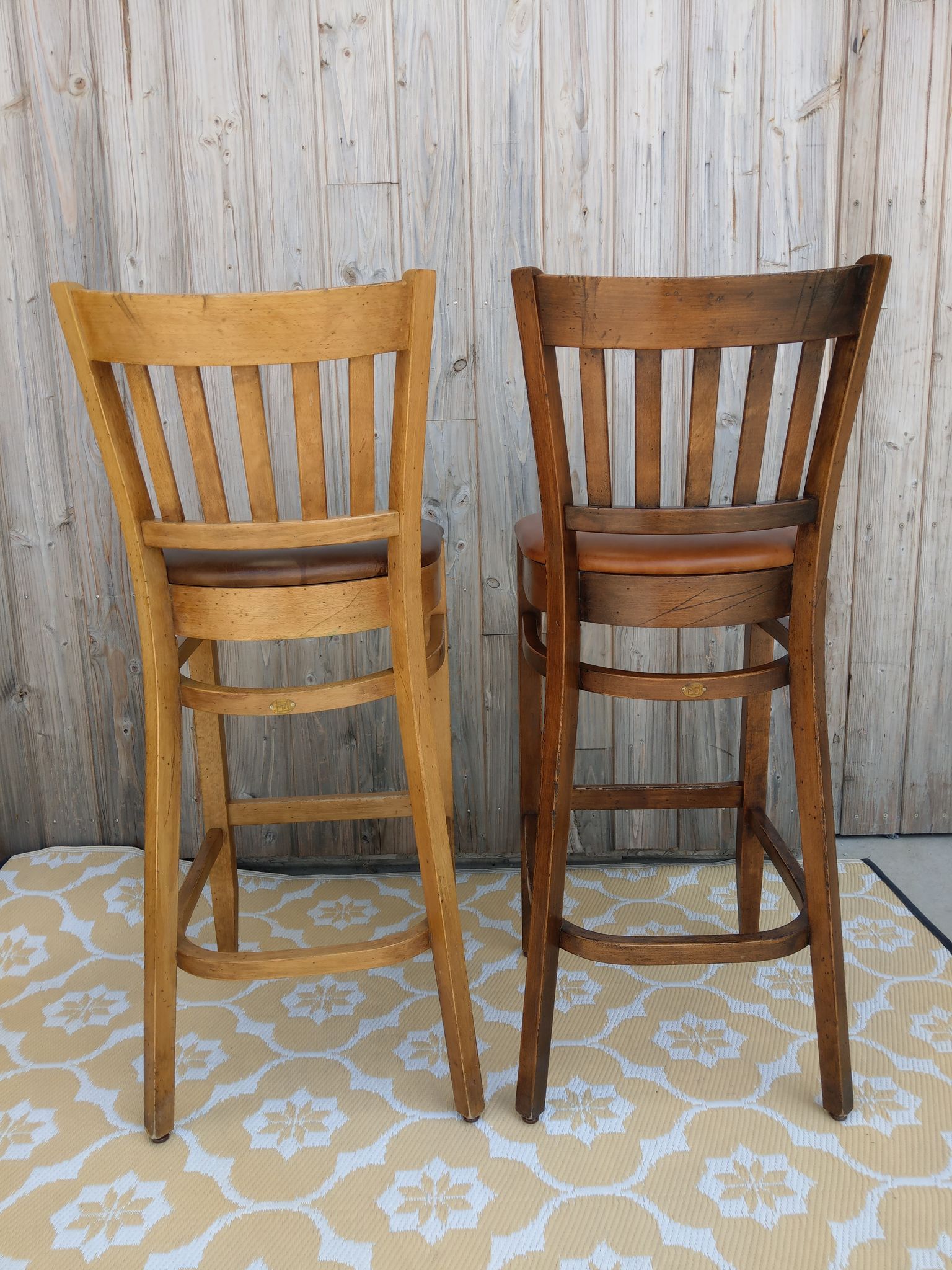 Paire de tabourets de bar