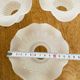 Set of 3 Antique Glass Frosted Shade Tulips - Wheat Ear Pattern