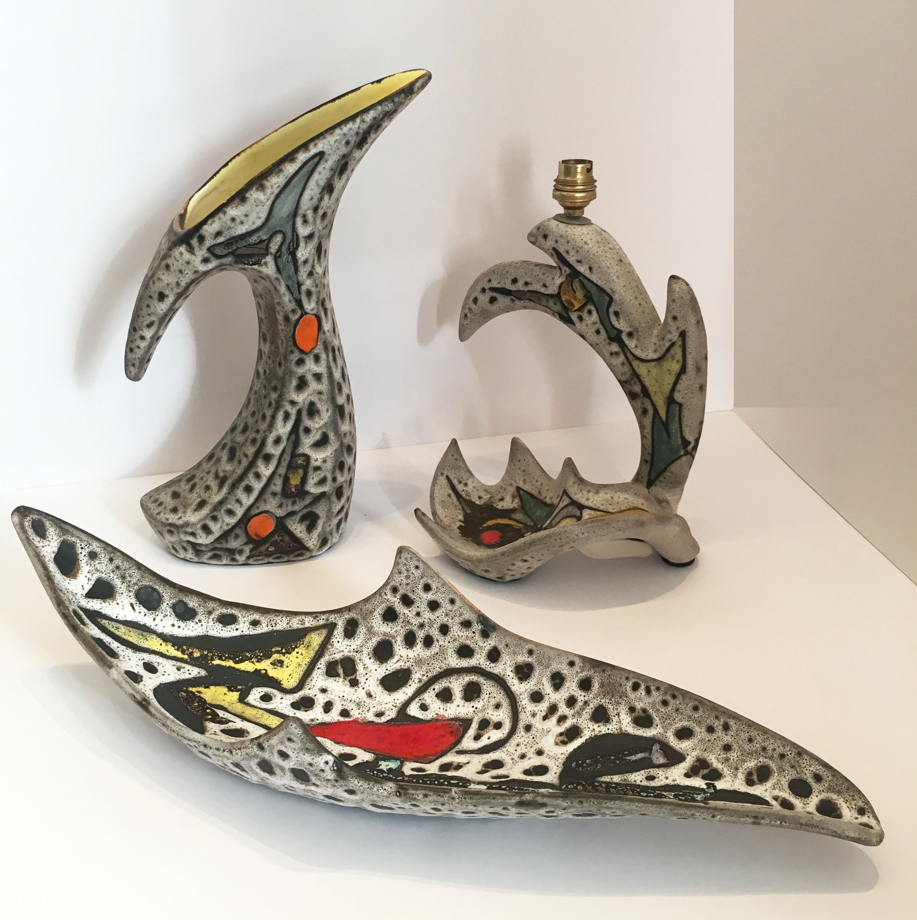 Zoomorphic pitcher Marius Bessone France 1960 ceramic vase