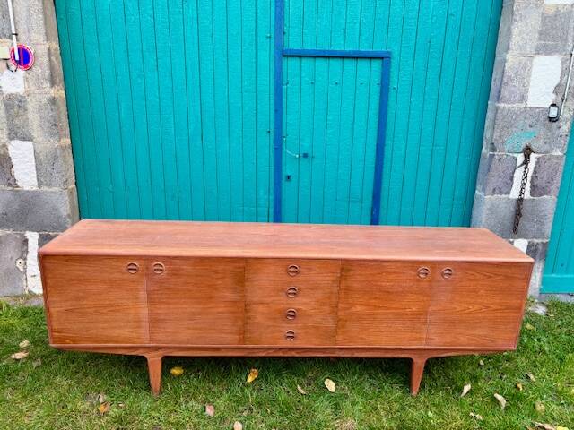 Vintage 1960s Scandinavian teak sideboard by Sven Ellekaer