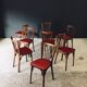 French Reconstruction Bistro Chairs from Baumann, 1950s, Set of 8