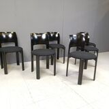 6 dining room chairs by Bruno Rey for Kusch & co, 1970s