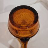 Biot pitcher in bubbled glass