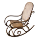 Antique Thonet bentwood rocking chair, original label.