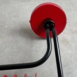 Post modern red uplighter wall lamp from the 80s
